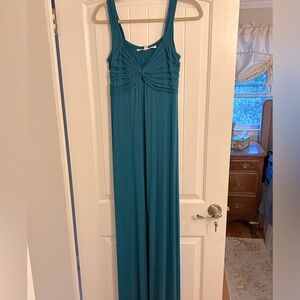 Max studio teal maxi dress size M medium brand NWT